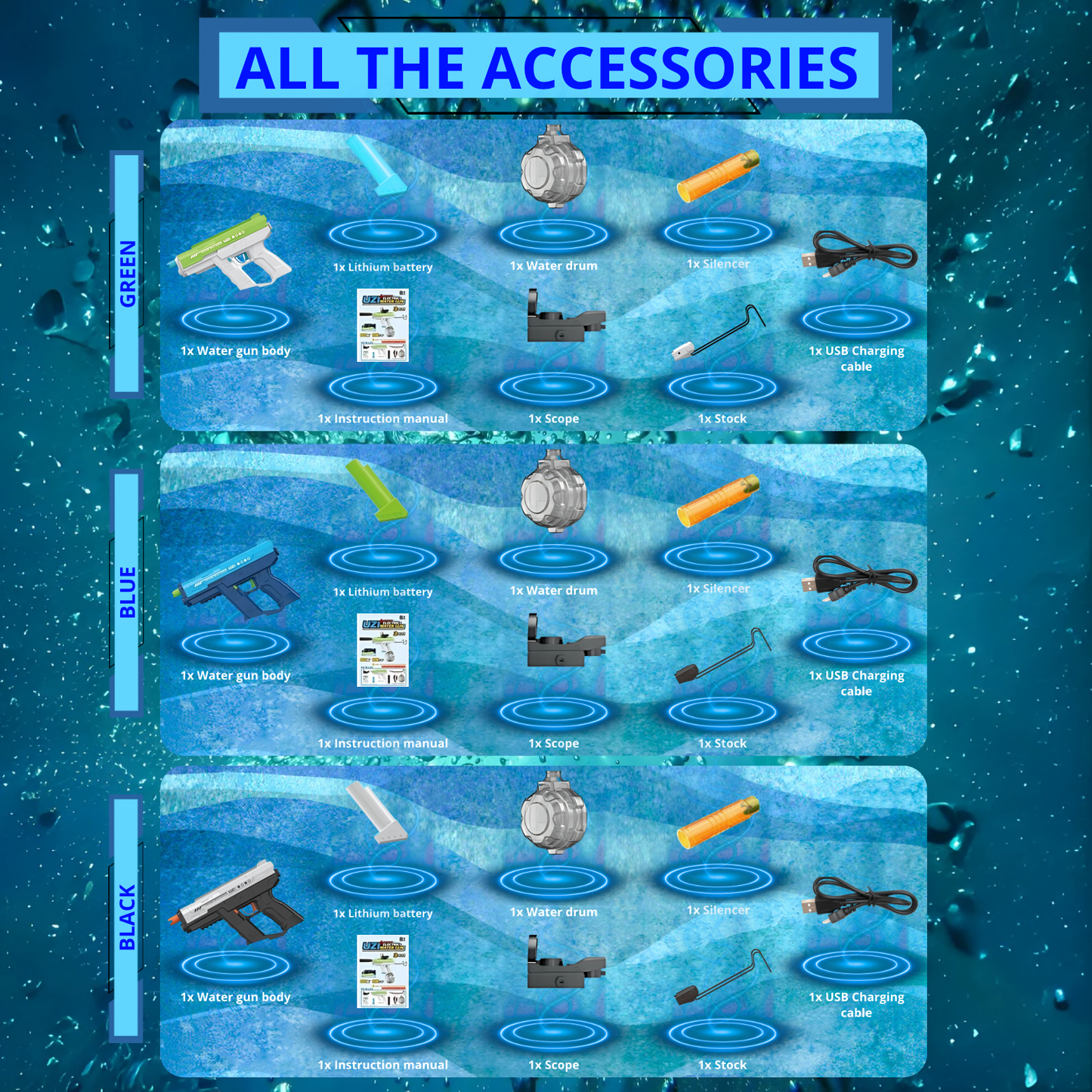 HYDRONYXX™UZI Water Blast